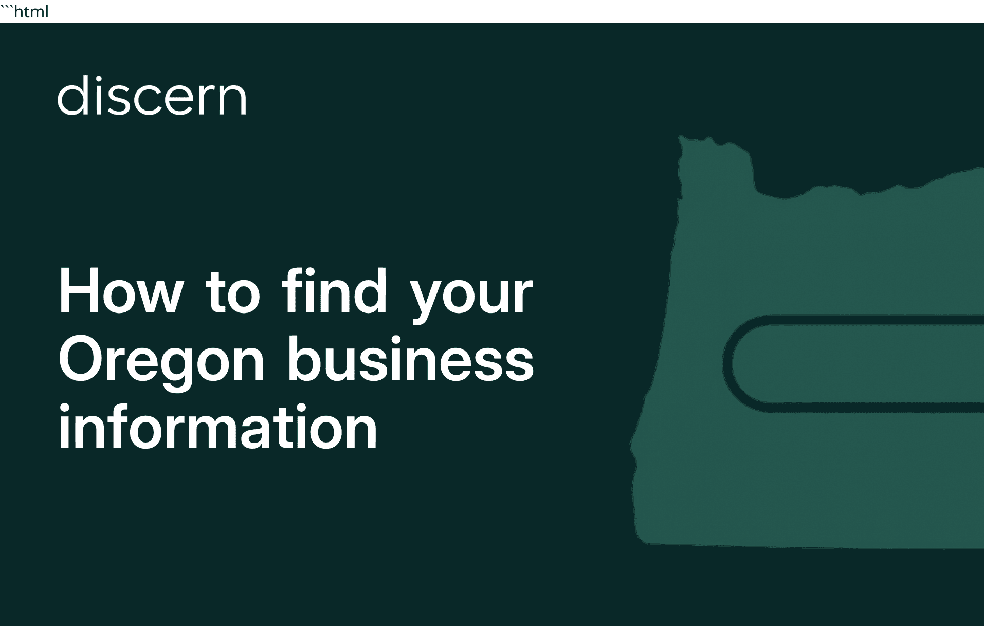 Oregon business entity search guide and information