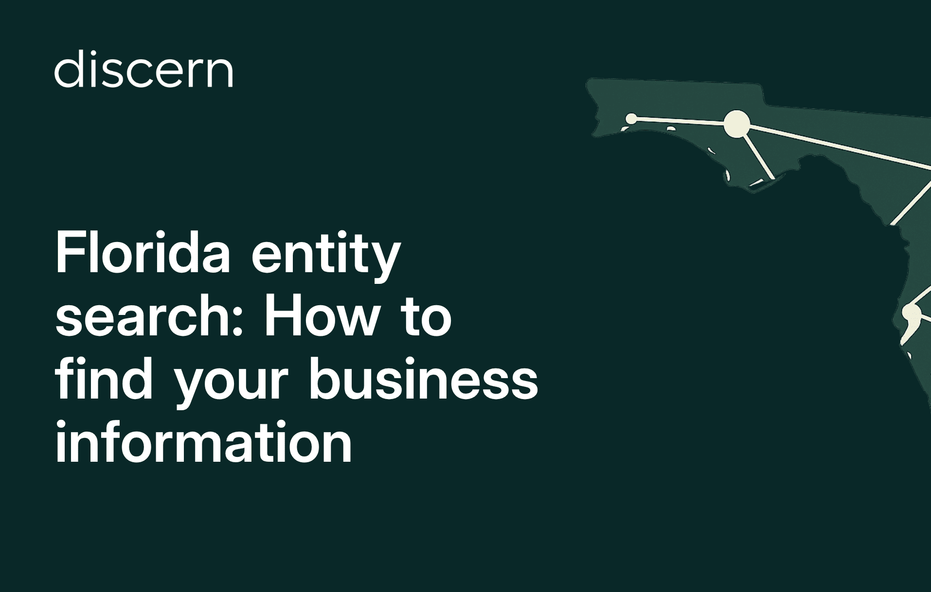 Florida business entity search guide header