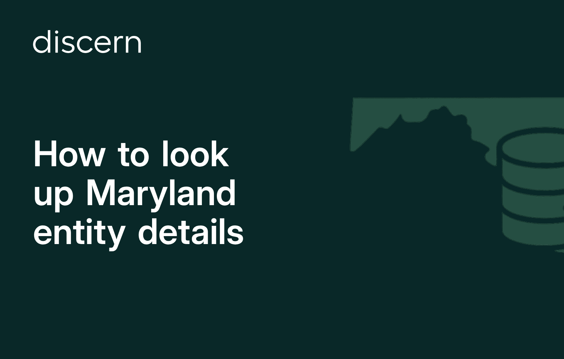 Maryland business entity search guide header