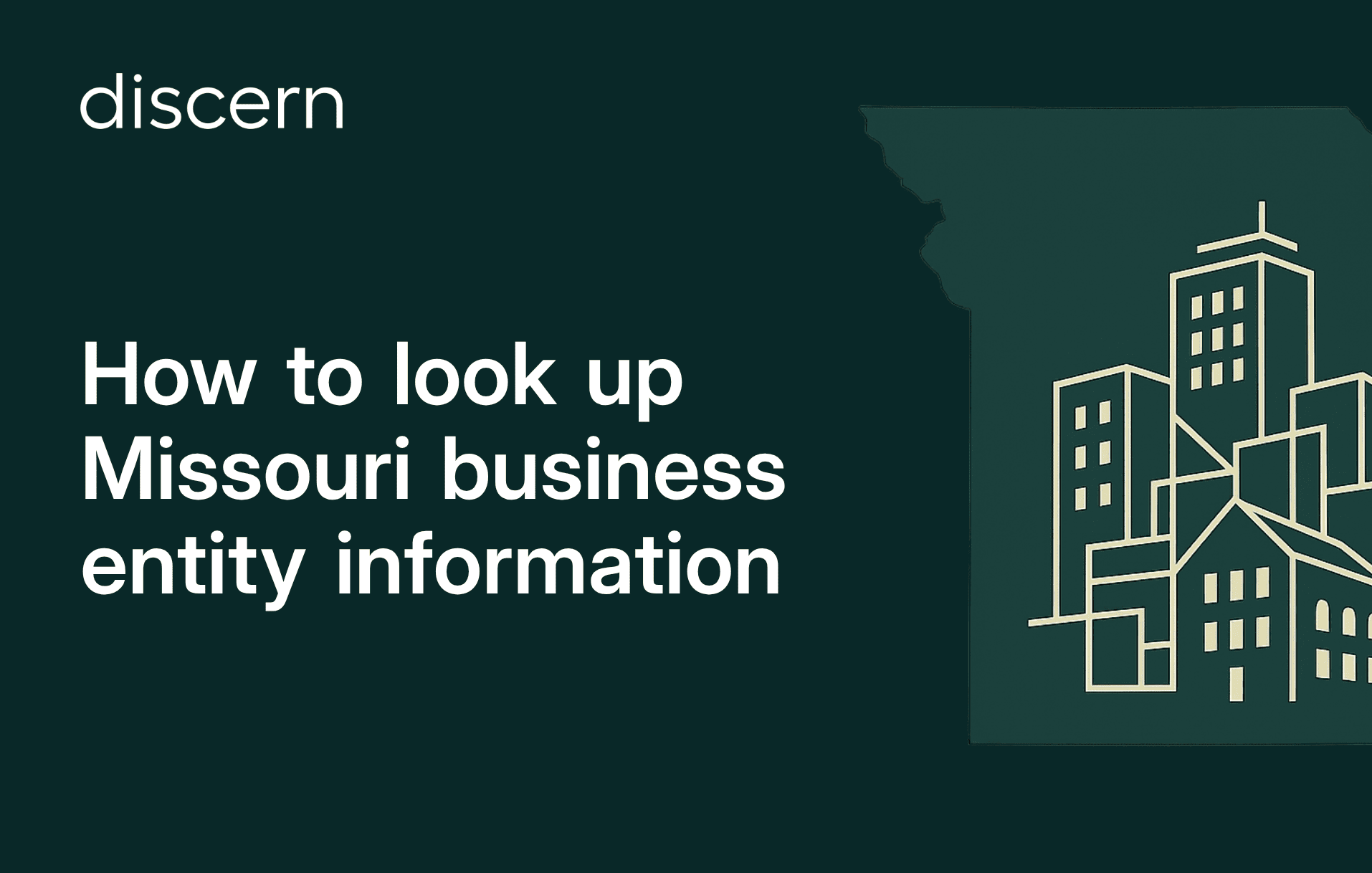Missouri business entity search guide header