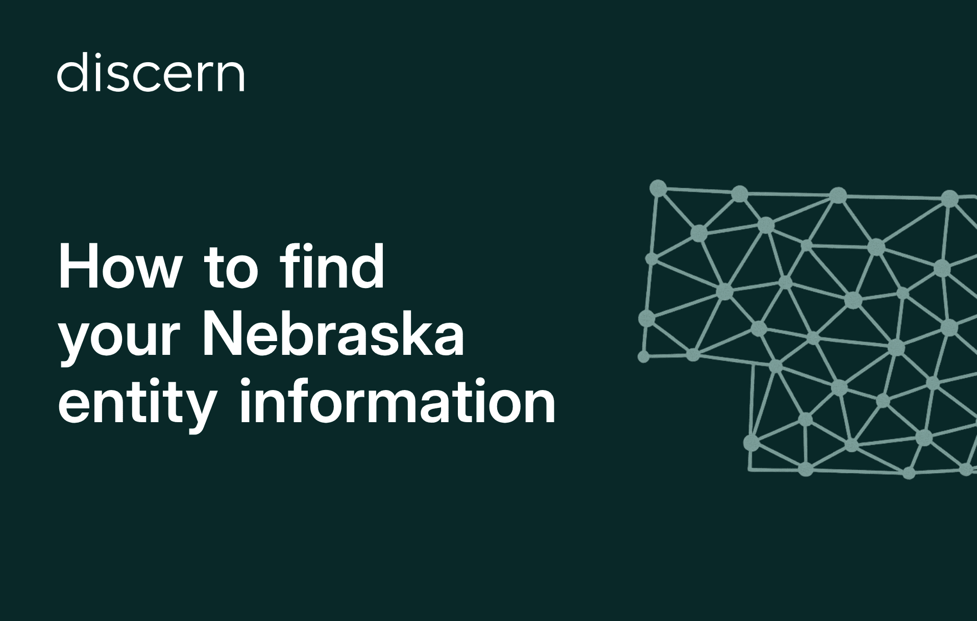 Nebraska business entity search guide header
