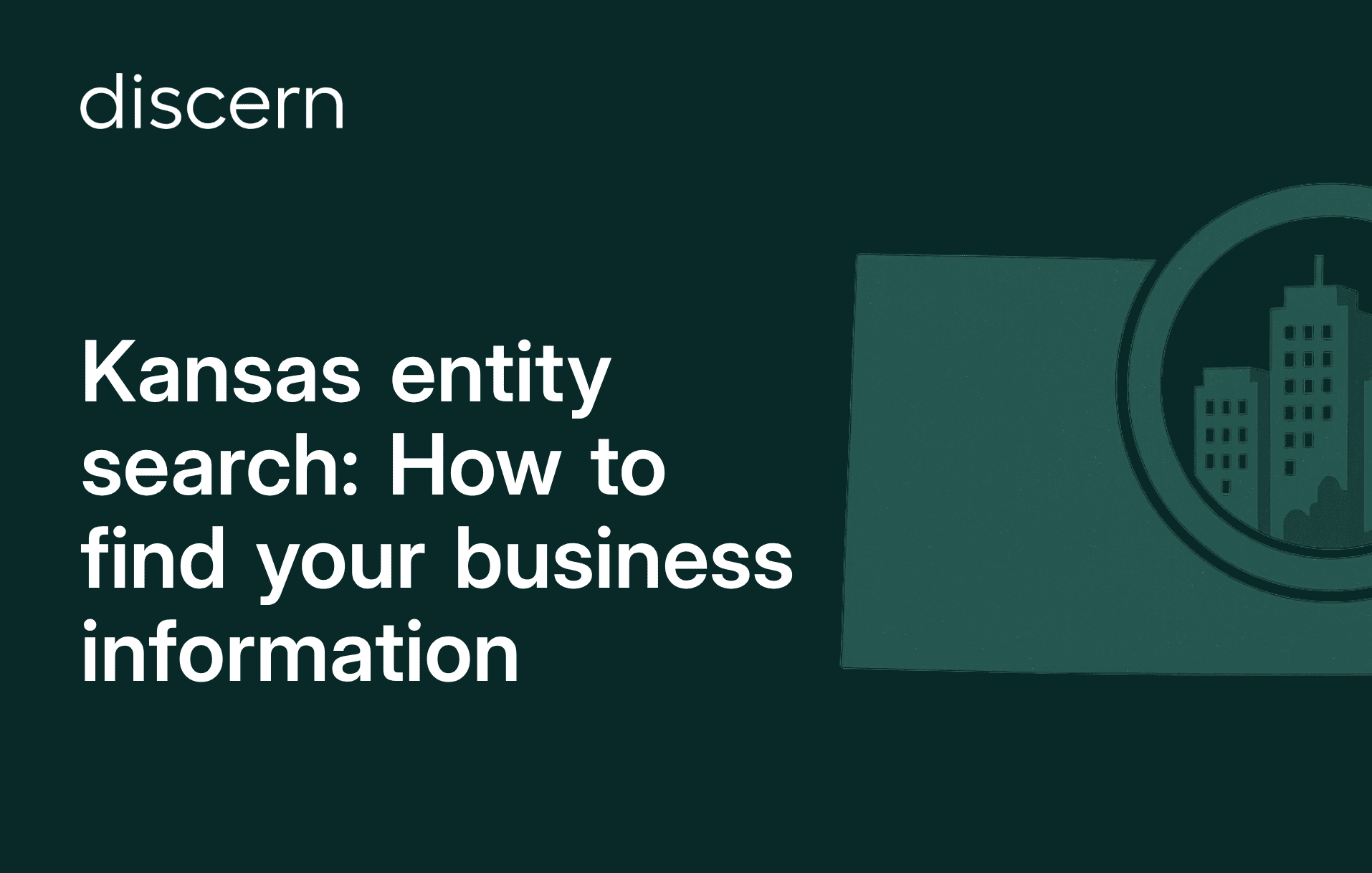 Kansas business entity search guide header