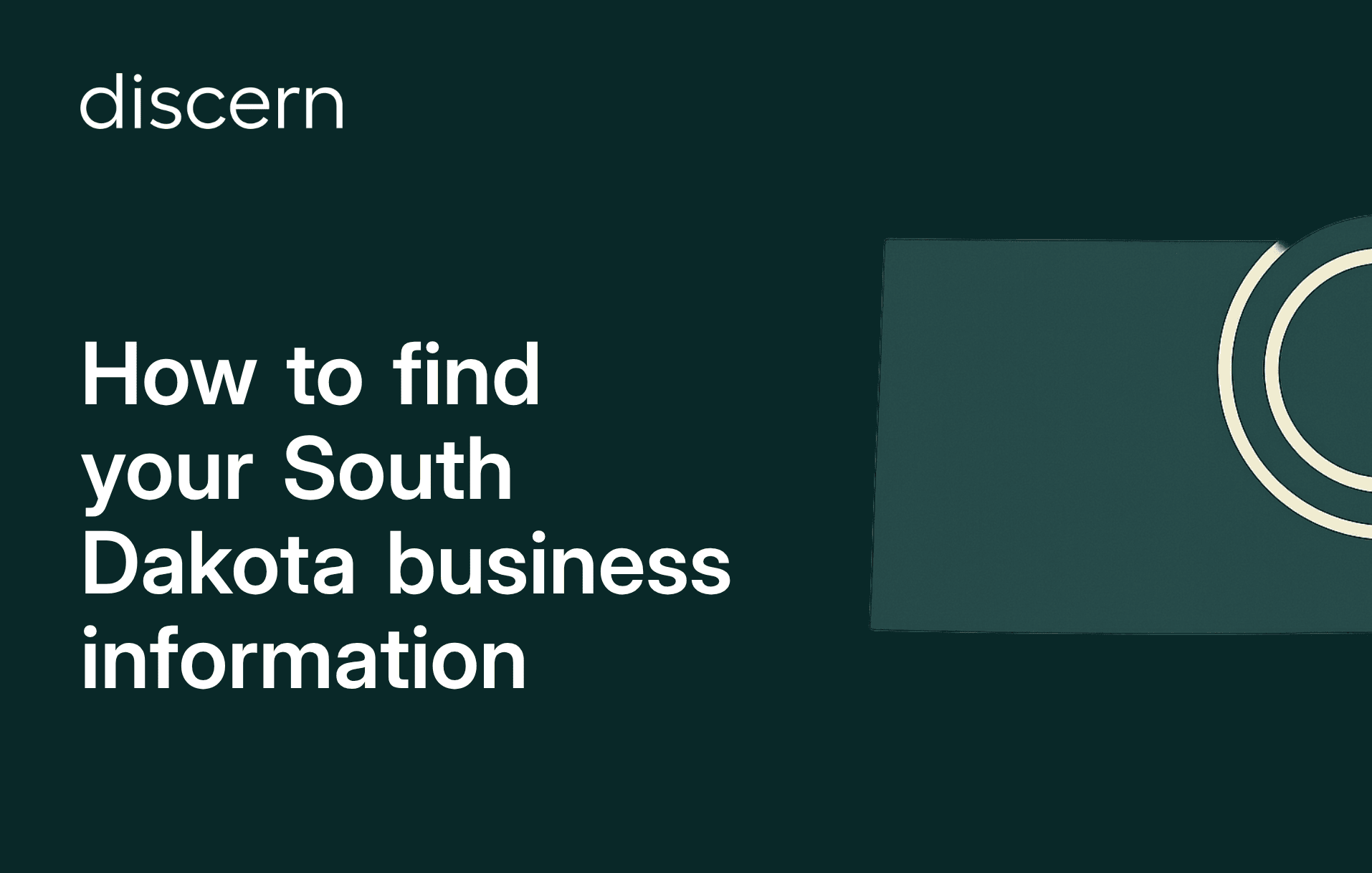 South Dakota business entity search guide header
