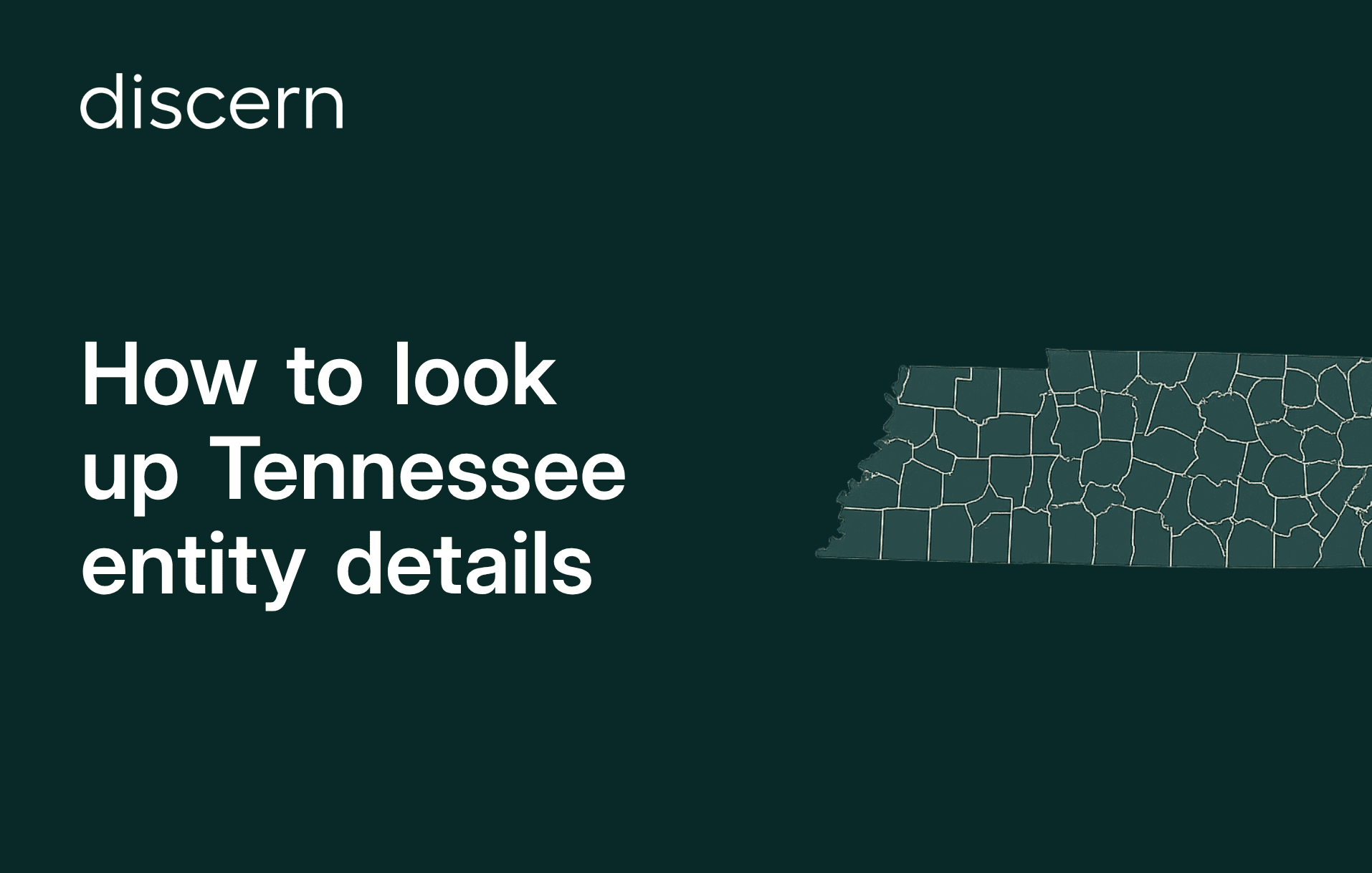 Tennessee entity details lookup guide header image