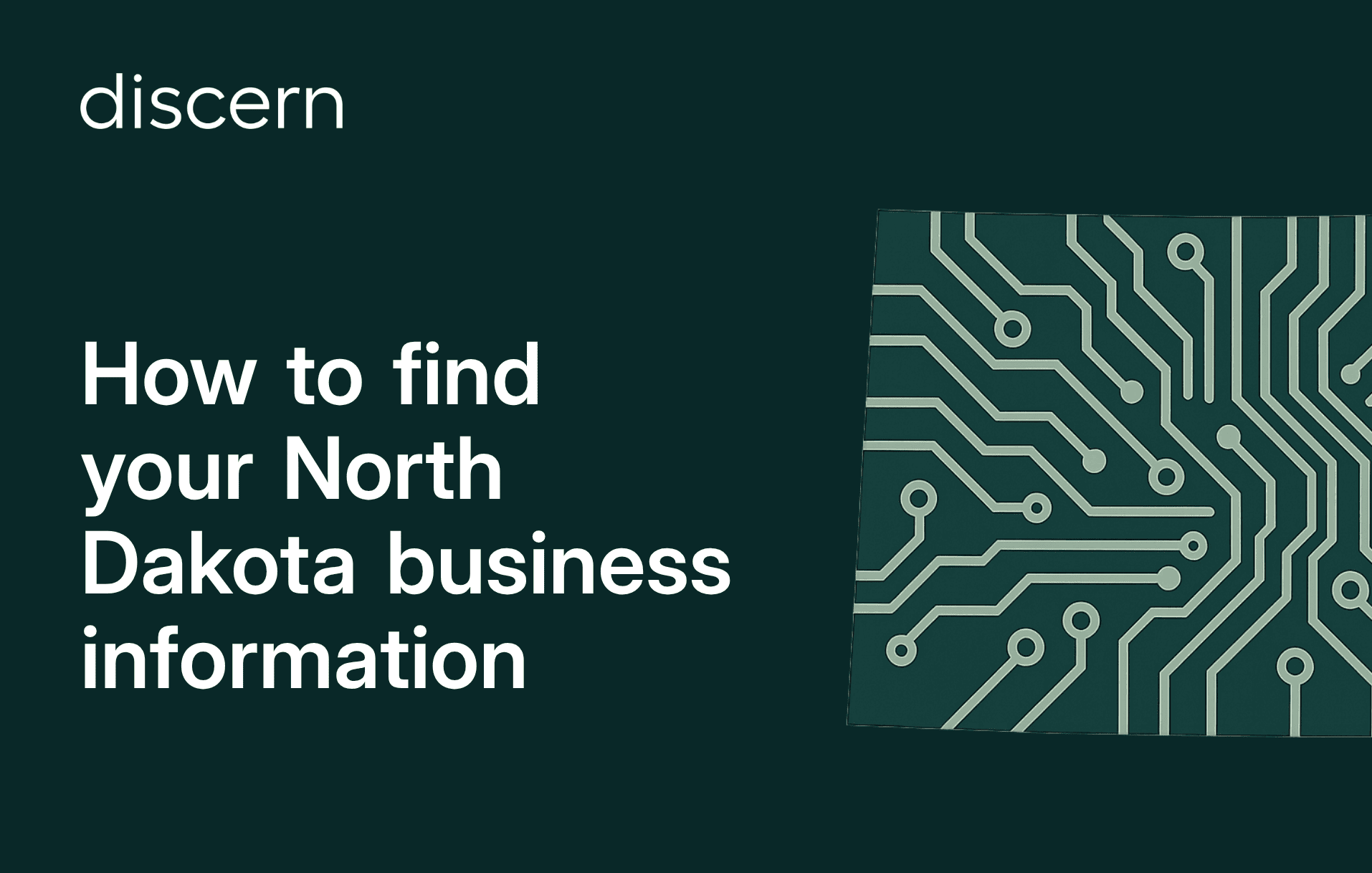 North Dakota business information guide header image