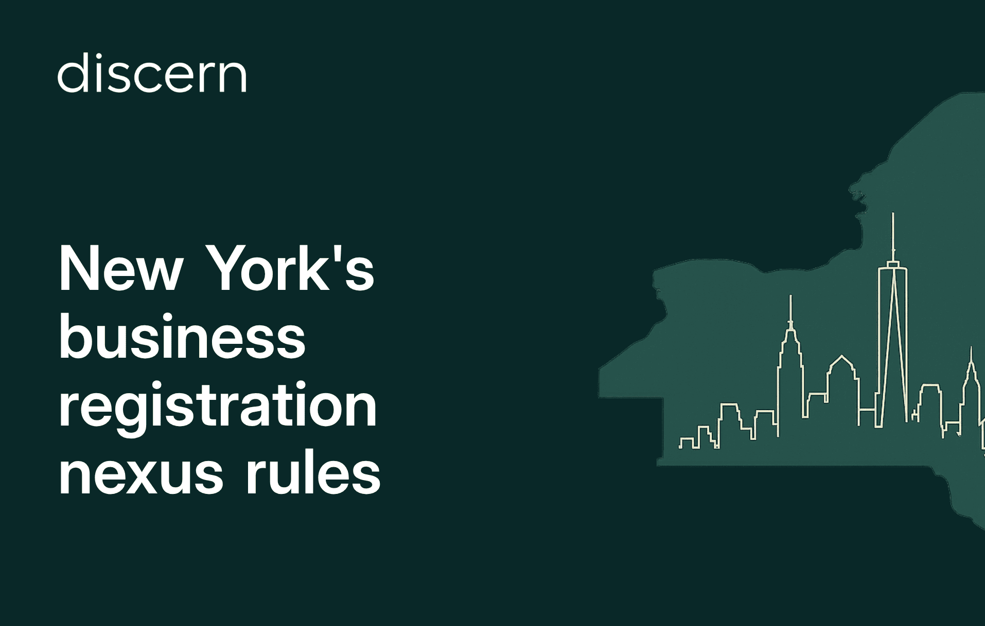 New York business registration nexus rules title slide