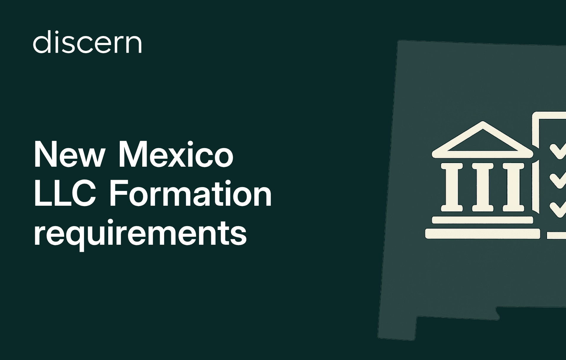 New Mexico LLC formation requirements title slide