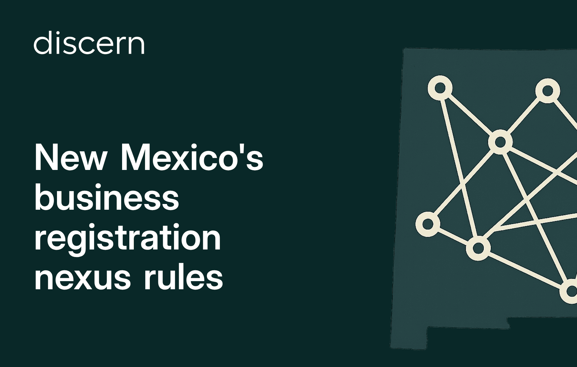 New Mexico business registration nexus rules title slide