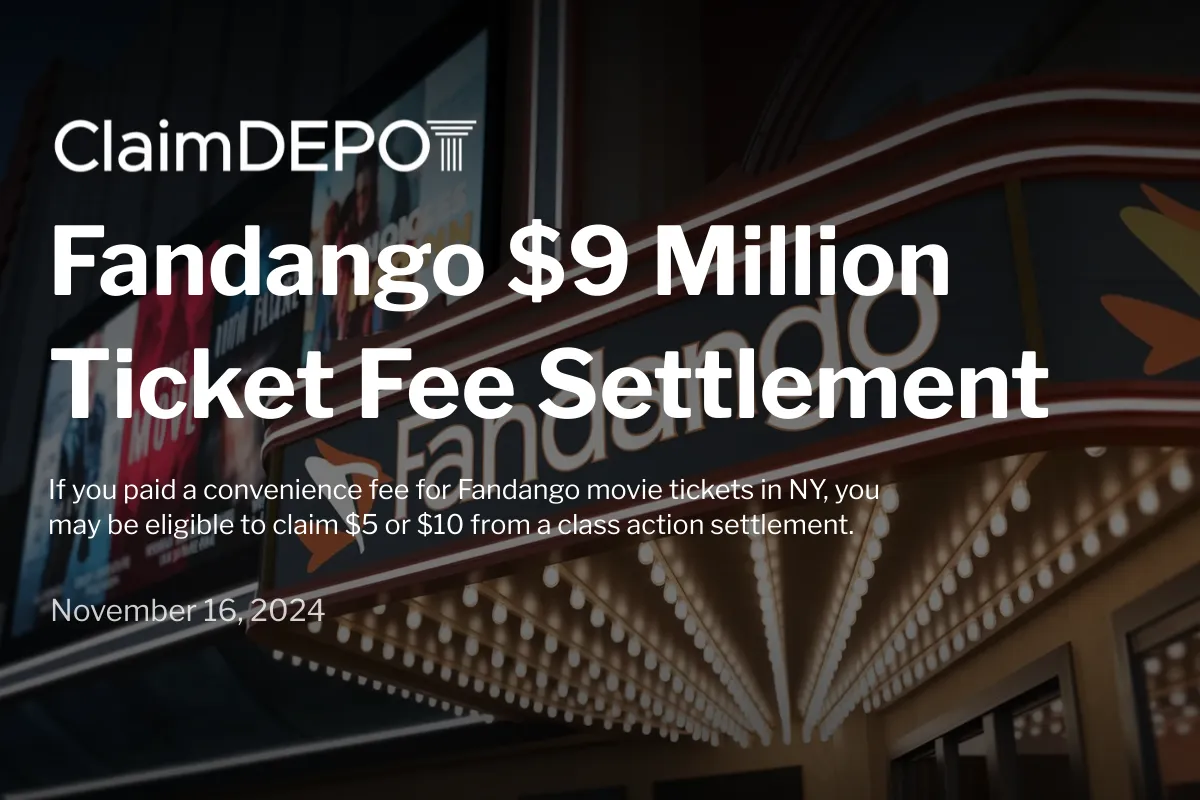Fandango $9 Million Ticket Fee Settlement (New York)
