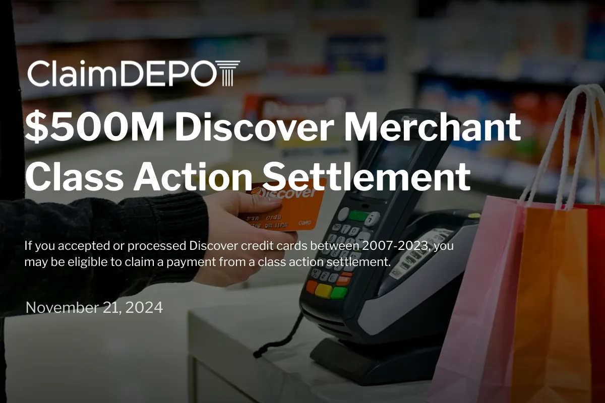 $500M Discover Merchant Class Action Settlement