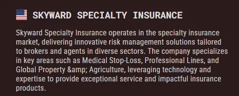 Screenshot of Skyward Specialty Insurance on the Dark Web