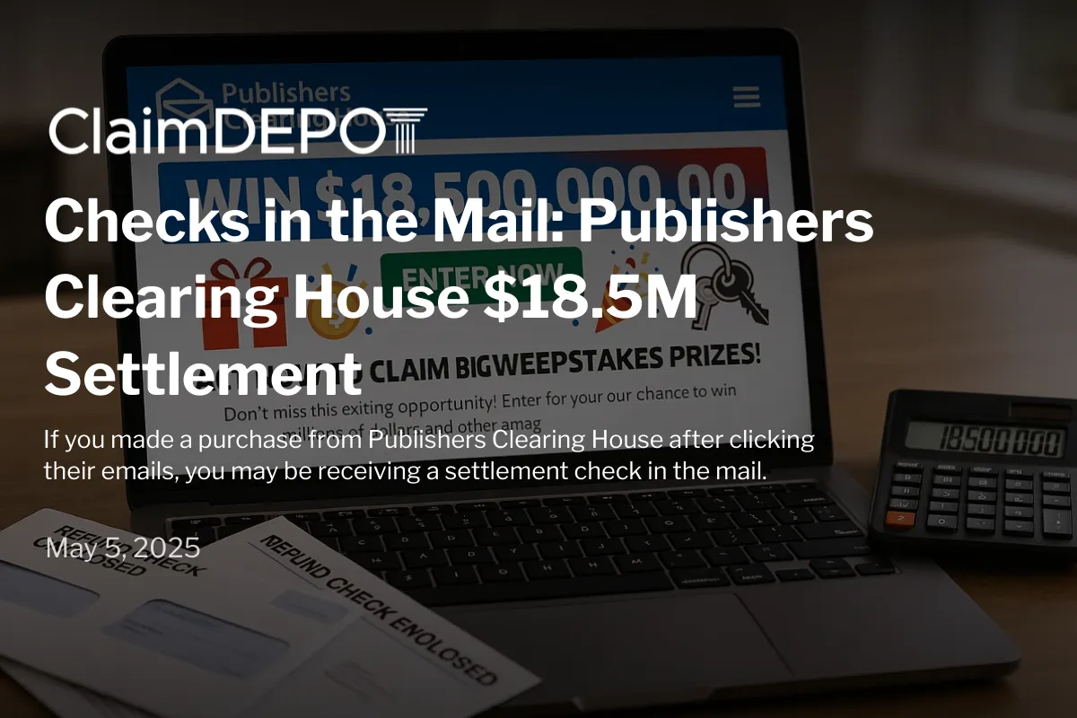 Checks in the Mail: Publishers Clearing House $18.5M Settlement