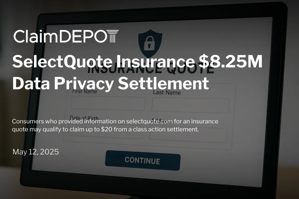 Selectquote Rx SelectQuote Insurance $8.25M Data Privacy Settlement