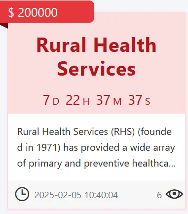 Screenshot of the Rural Health Services ransomware demand on the dark web