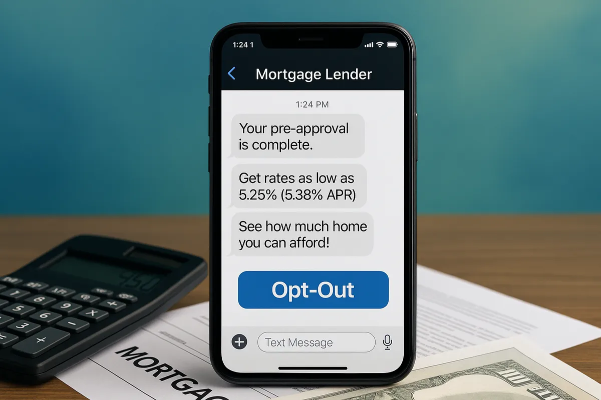 US Mortgage Lenders $244,800 Unwanted Text Message Settlement