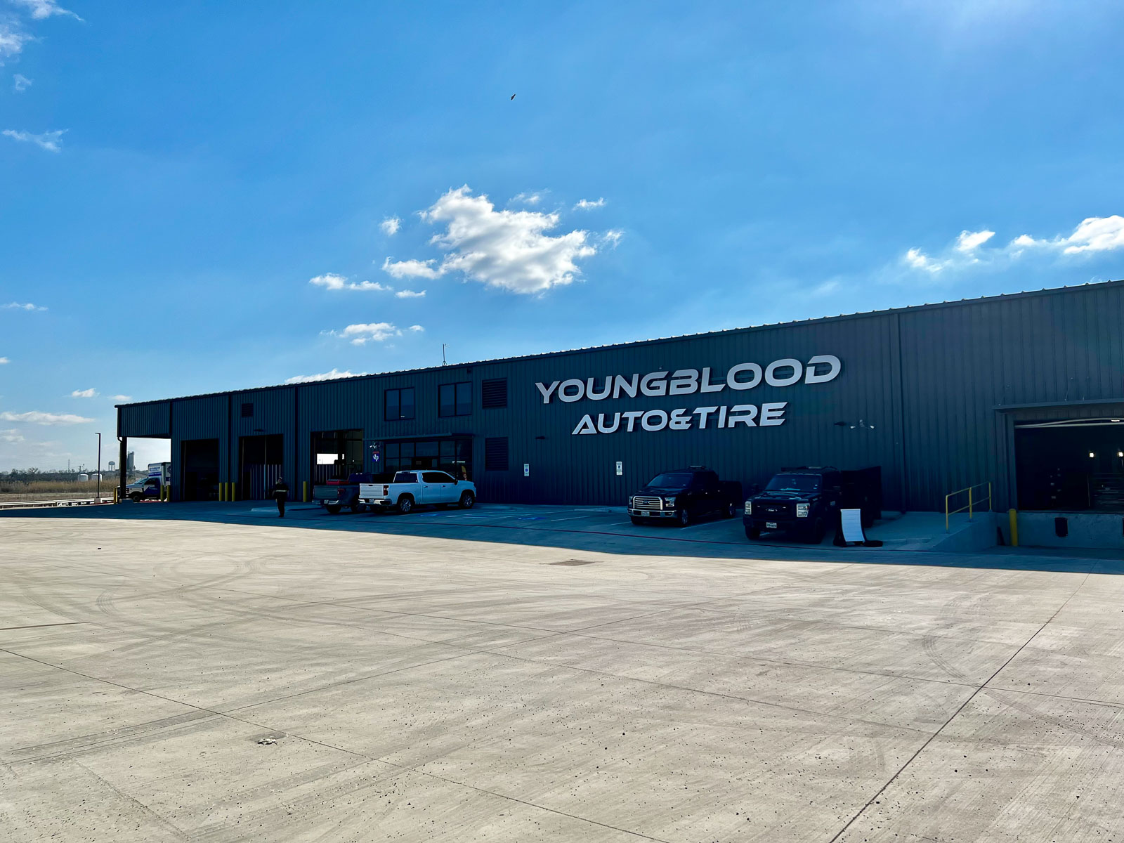 Inside the Youngblood Automotive & Tire shop in Hutto, TX