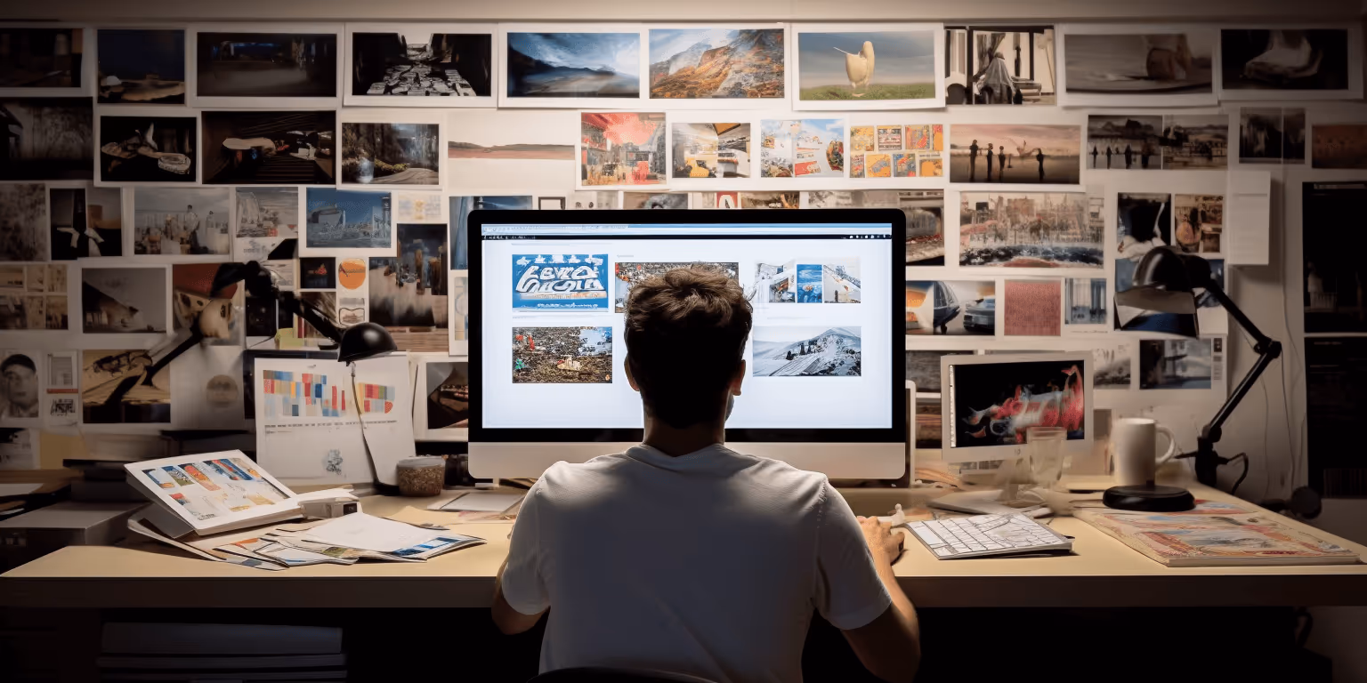 Web Developer sitting at desk