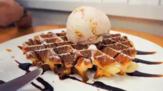 waffle ice cream