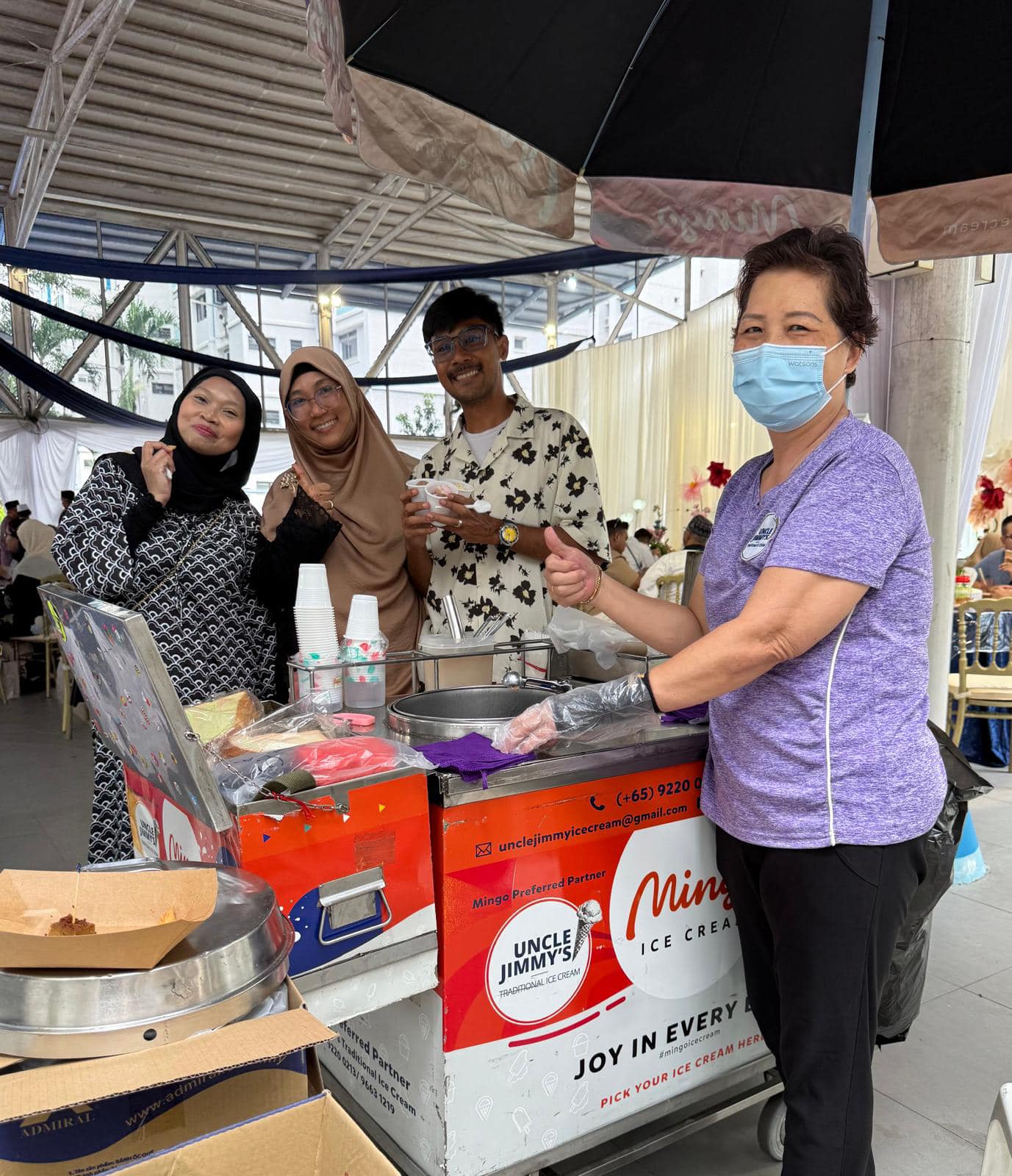 May be an image of 4 people and text