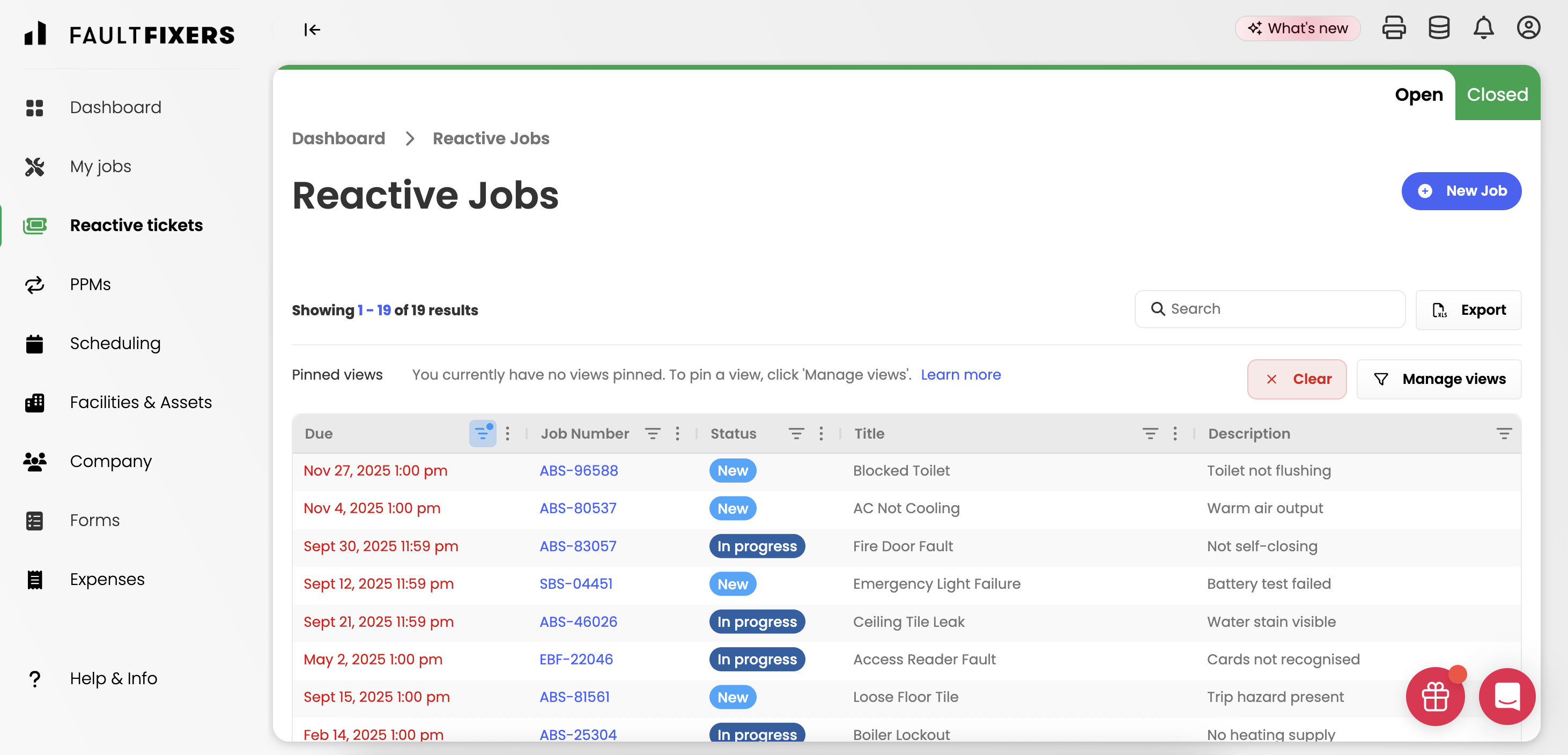 re-active tickets screenshot