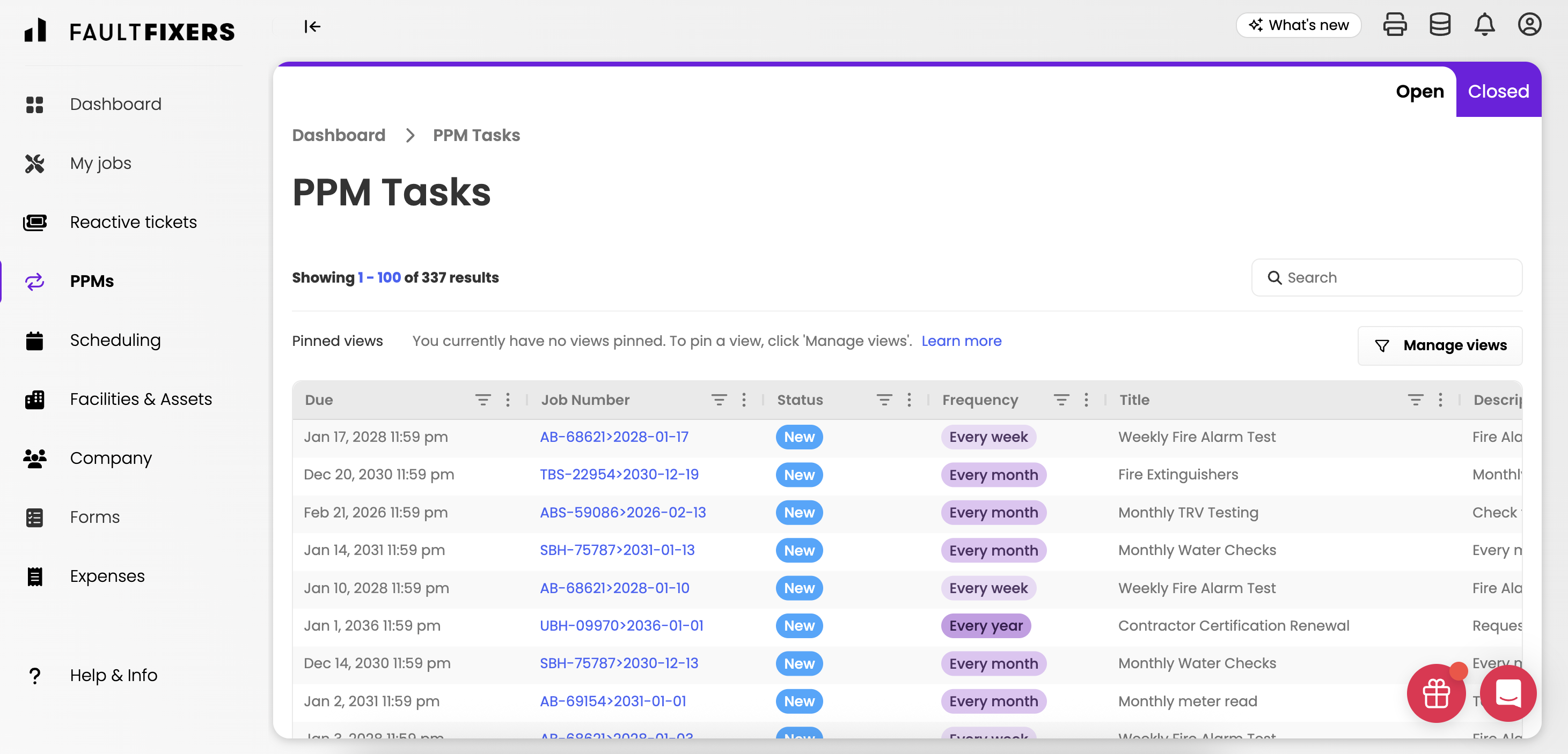 asset tracking screenshot