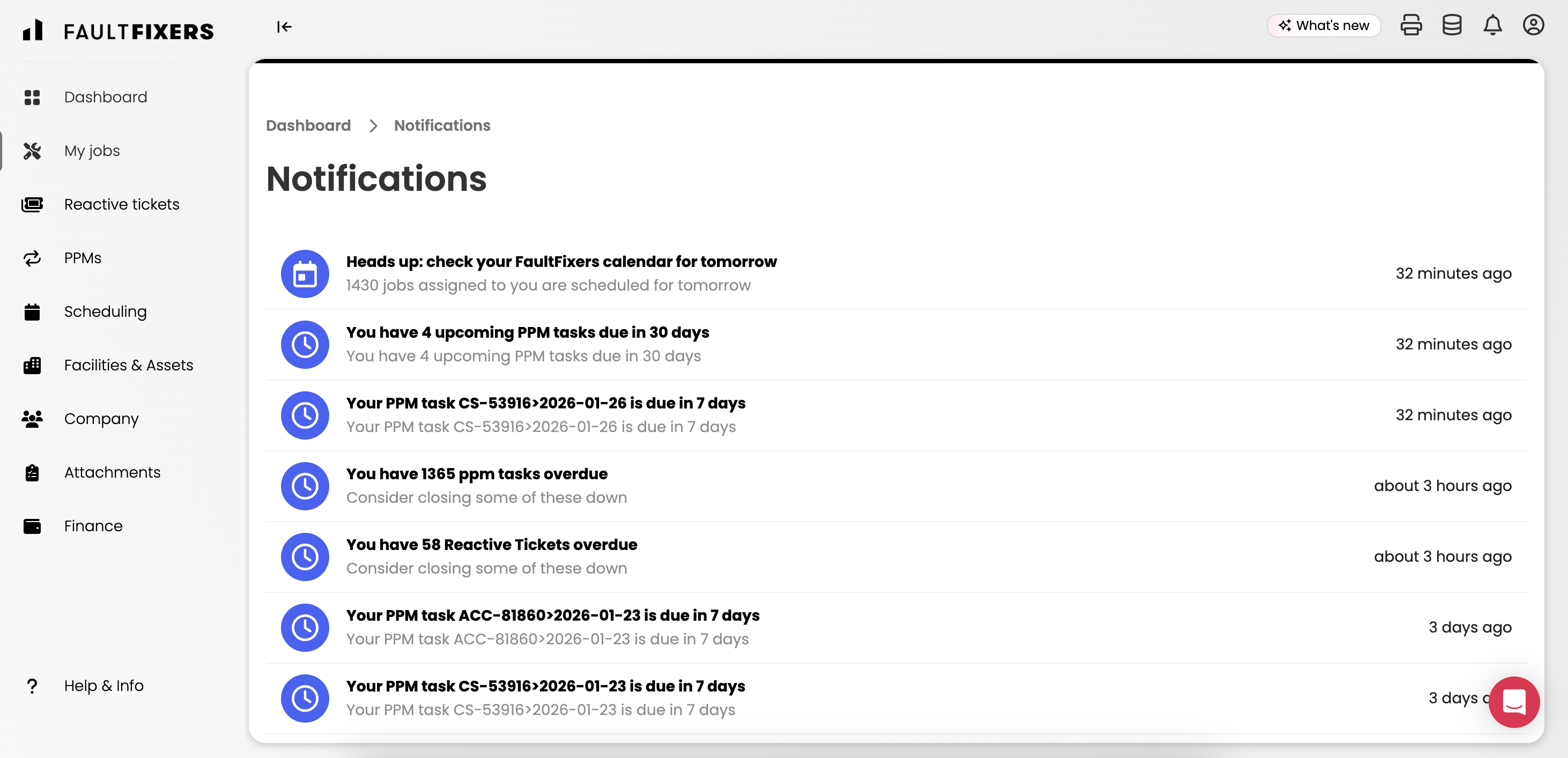 real-time ticket notifications