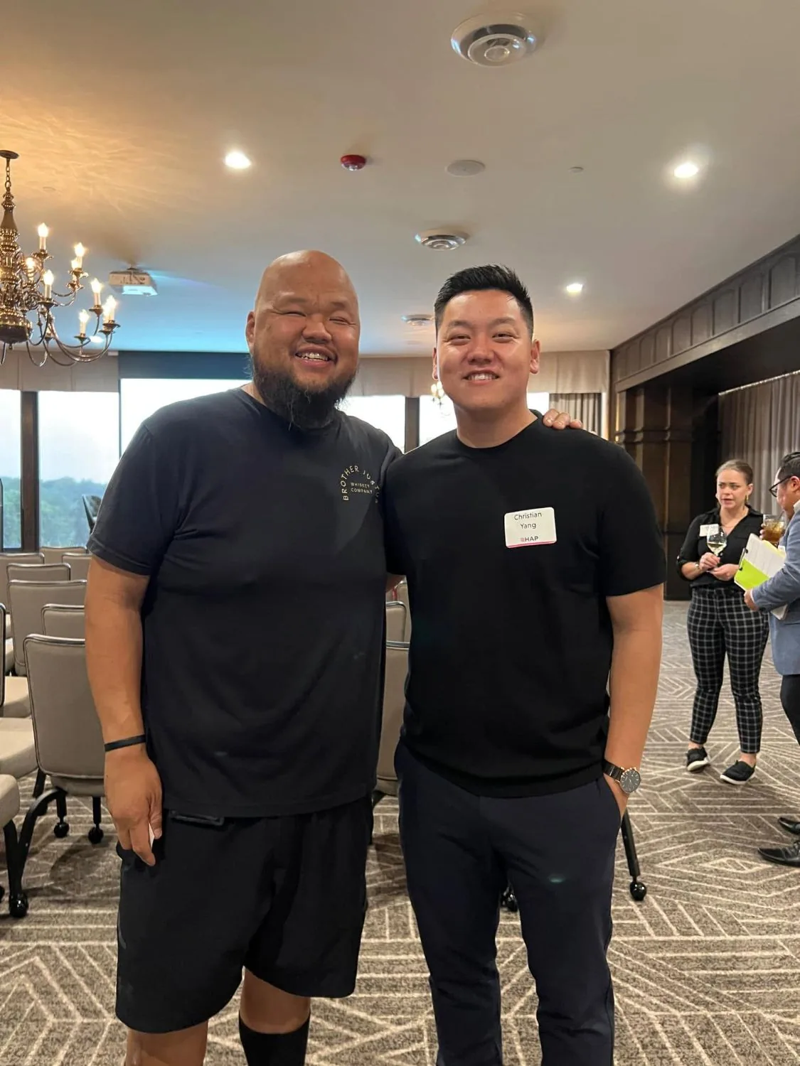 Christian Yang with Chef Yia Vang of Vinai and Union Hmong Kitchen at a HAP event