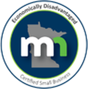 Minnesota Economically Disadvantaged Certified Small Business badge