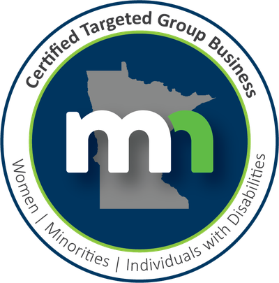 Minnesota Certified Targeted Group Business badge