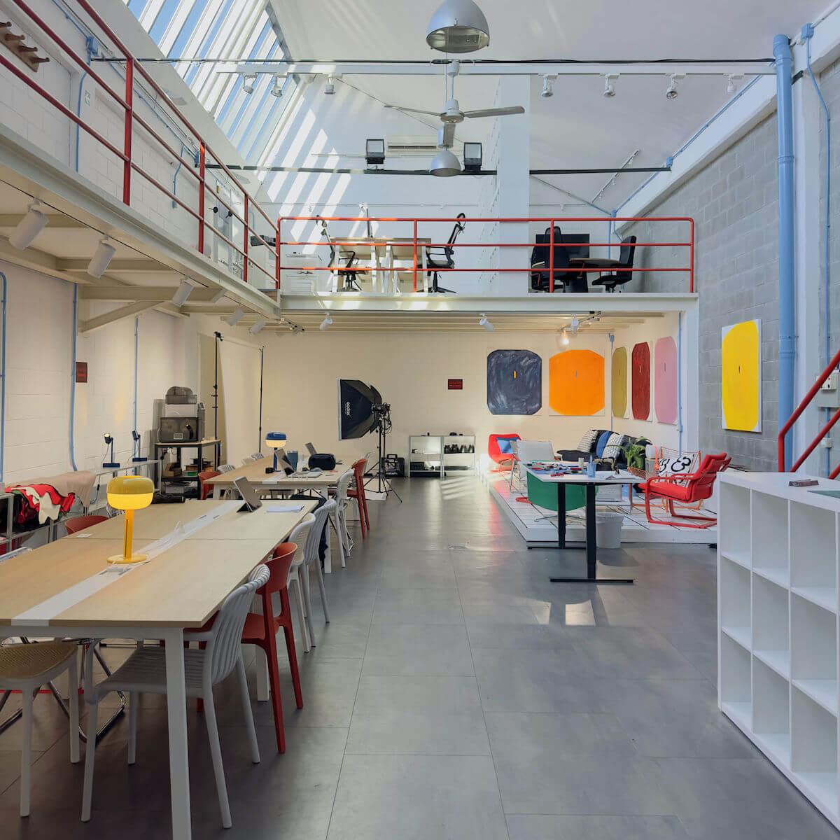 Creatives having lunch together