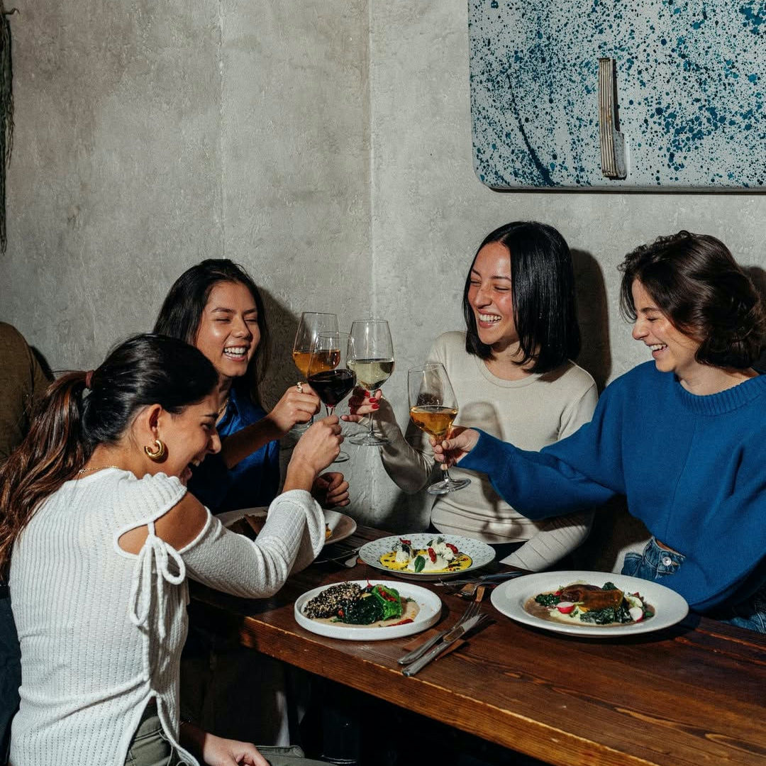 Creatives having lunch together
