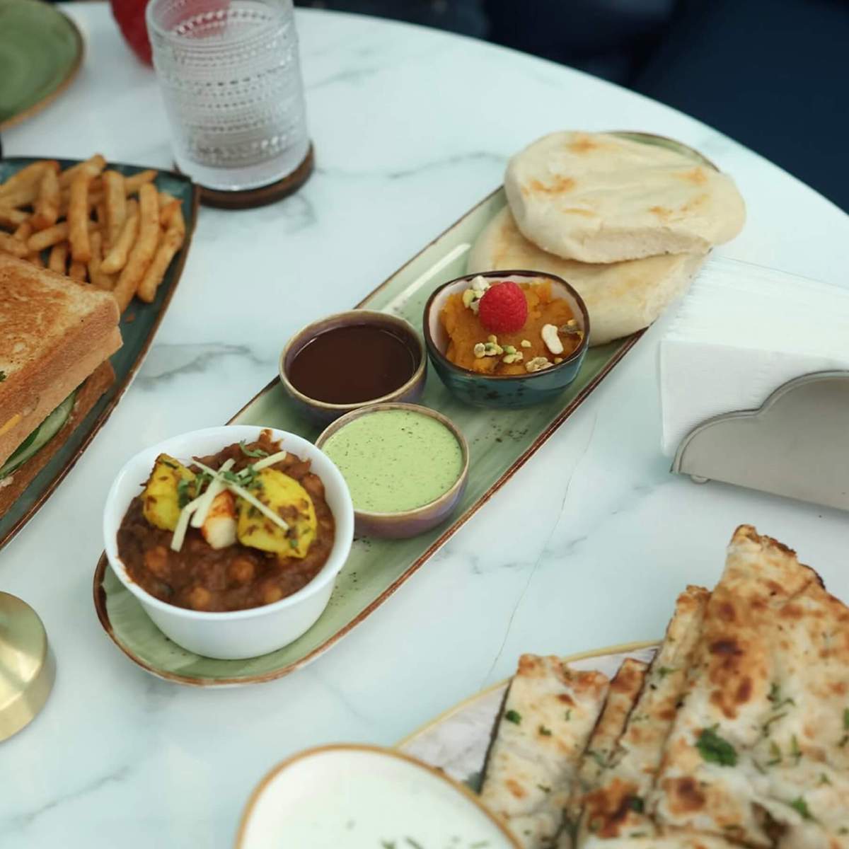 Creatives having lunch together