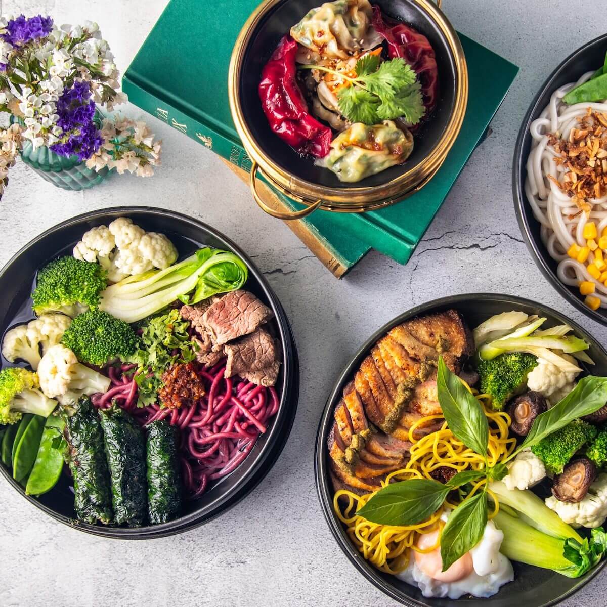 Creatives having lunch together