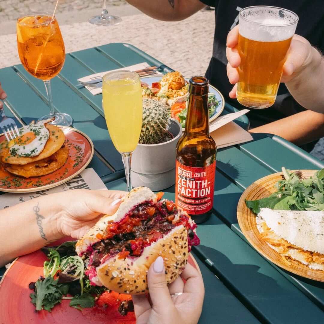 Creatives having lunch together