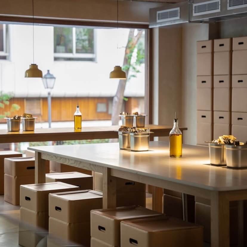 Creatives having lunch together