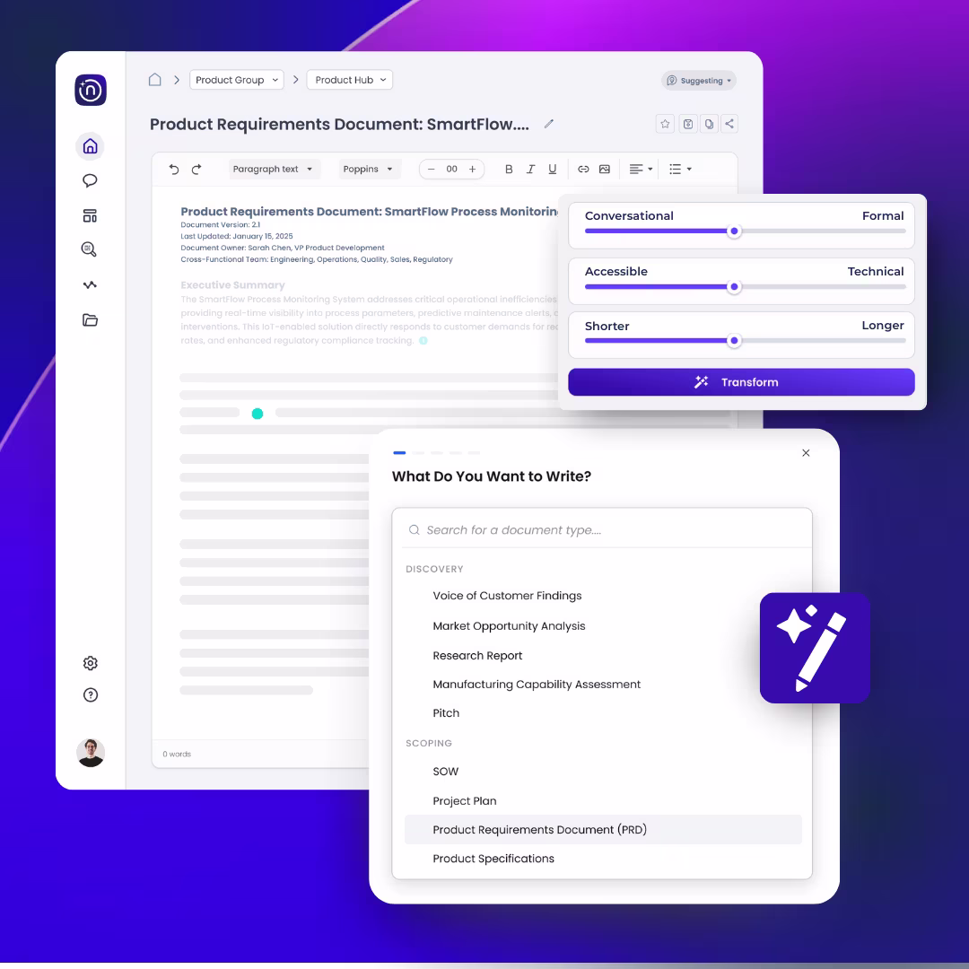 Query Narratize in natural language to unlock the team's collective intelligence