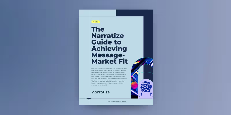 Cover of The Narratize Guide to Message-Market Fit