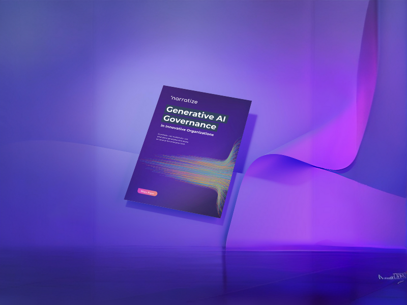 Cover of The Narratize Guide to GenAI Governance for Innovative Organizations
