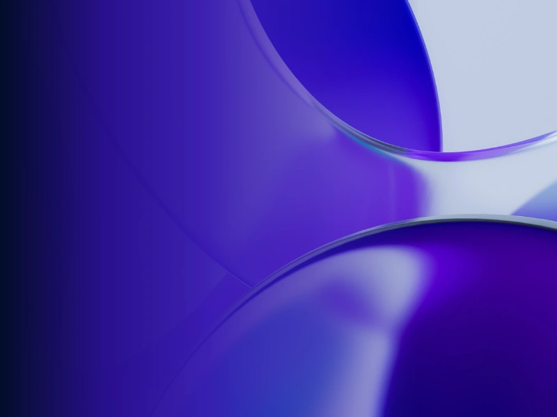 Abstract indigo and purple curves.