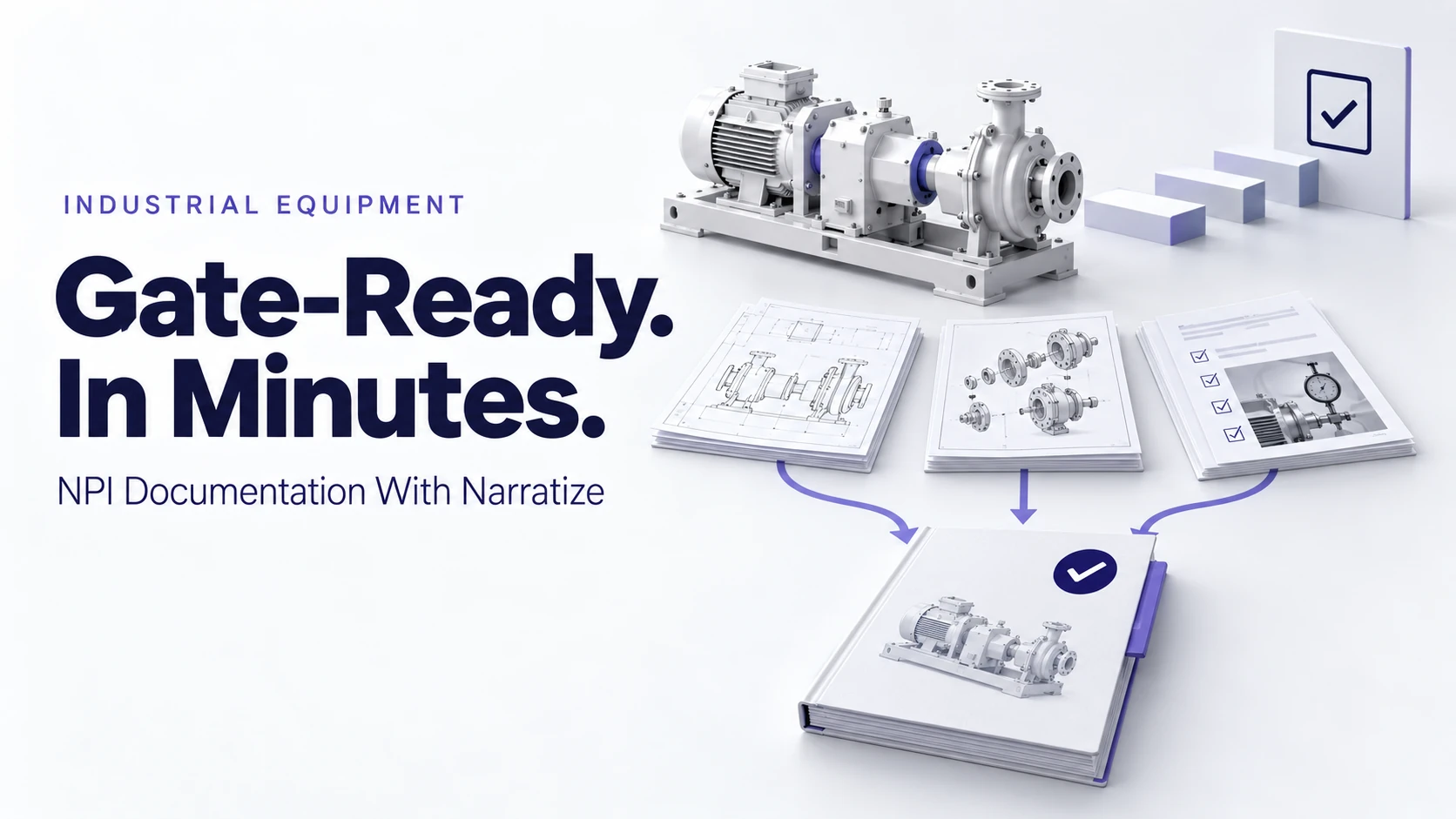 An industrial equipment manufacturer uses shared product knowledge to generate NPI documentation in minutes and improve gate readiness.