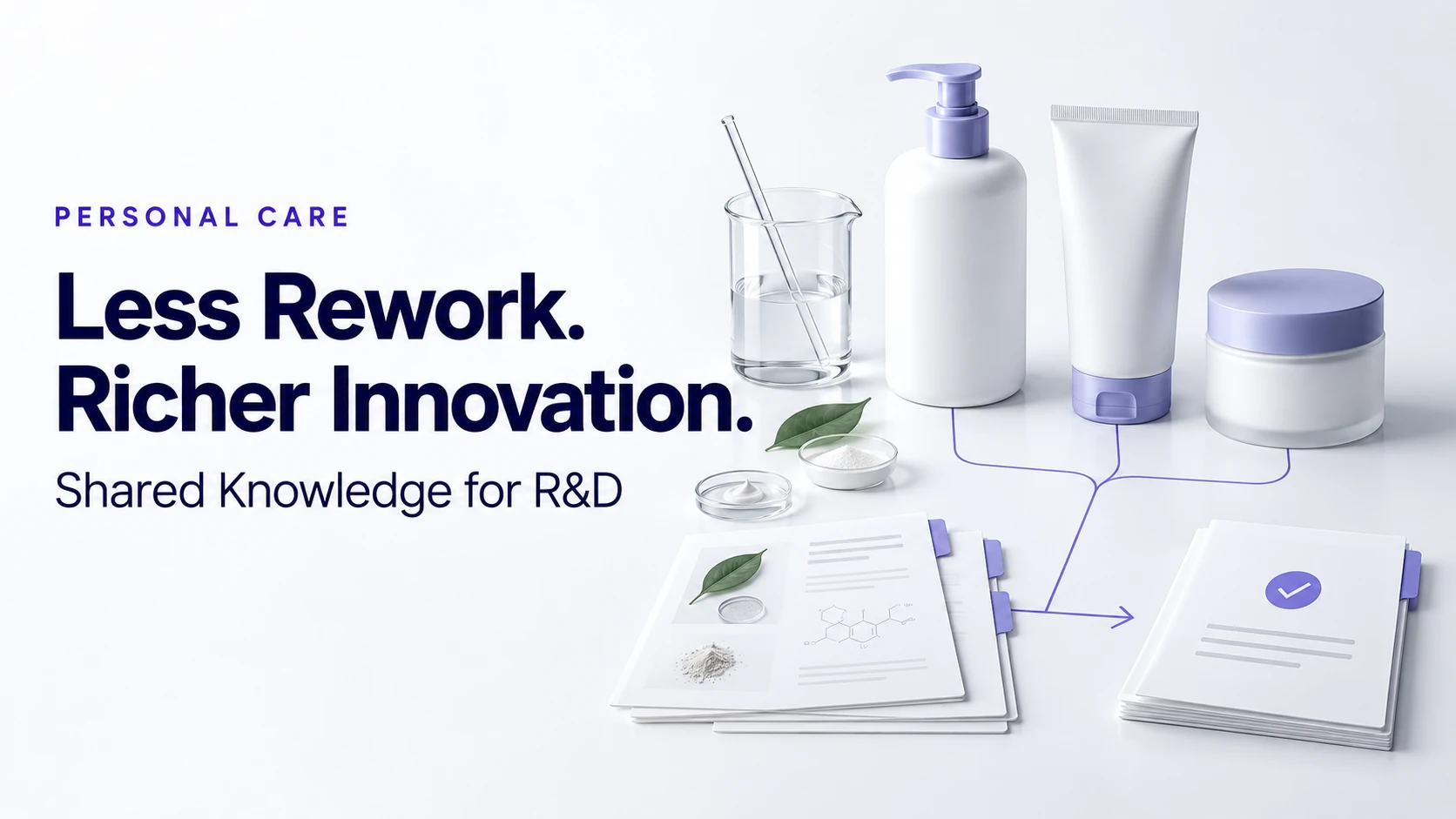 A personal care manufacturer connects formulation research and product knowledge to reduce documentation rework and support richer innovation.
