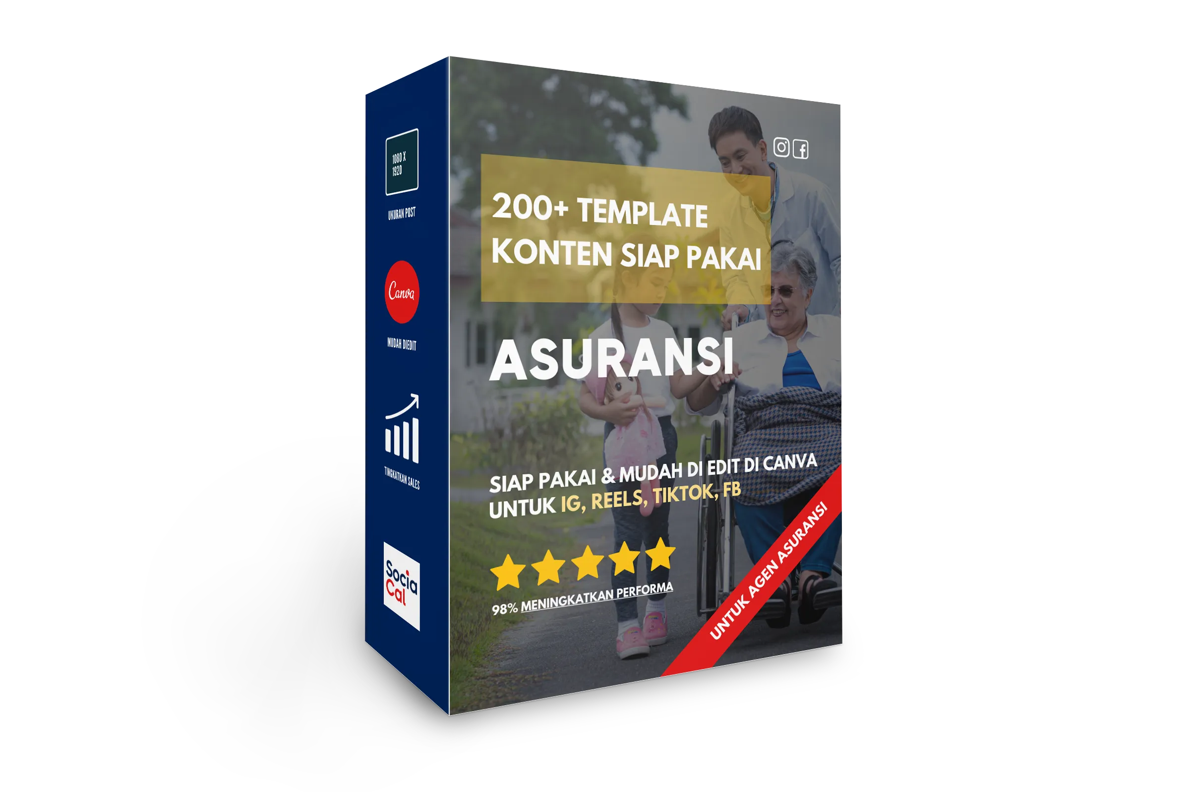Produk Bundle Template Konten Asuransi SociaCal