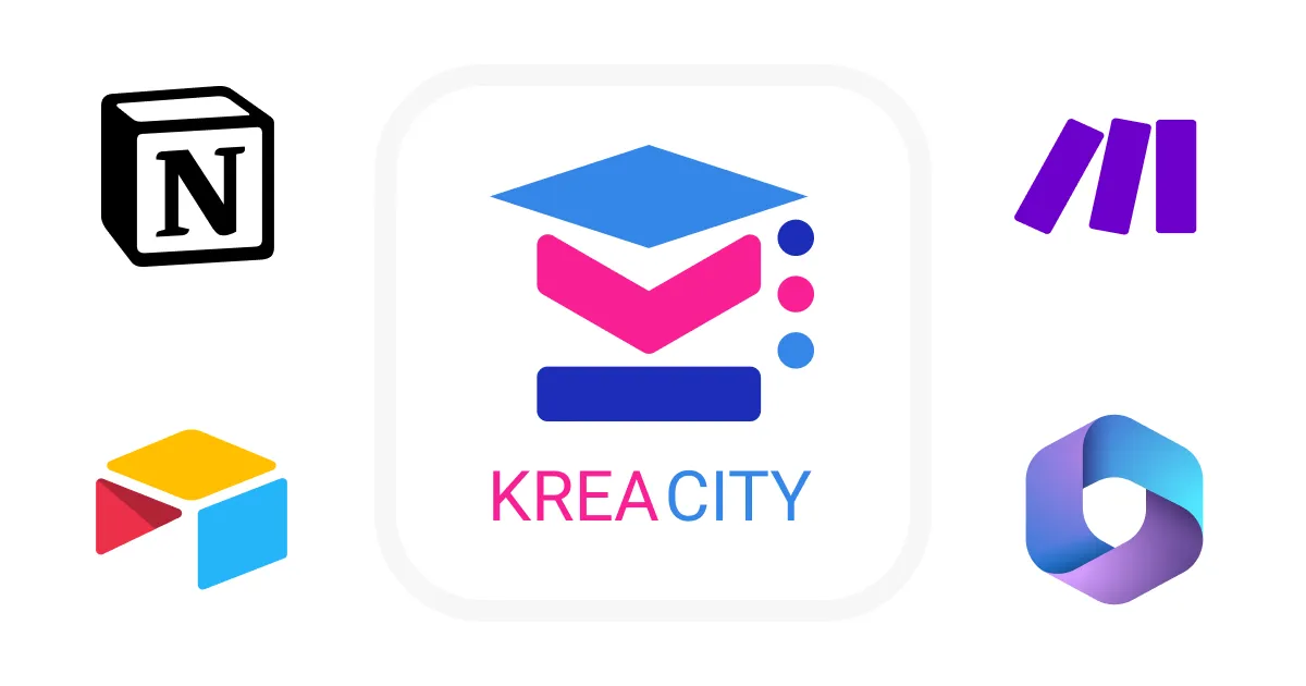 KreaCity no-code et IA : Notion, Make, Airtable, Powerapps