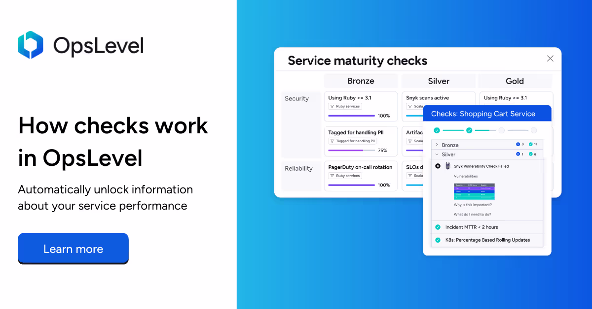 How checks work in OpsLevel
