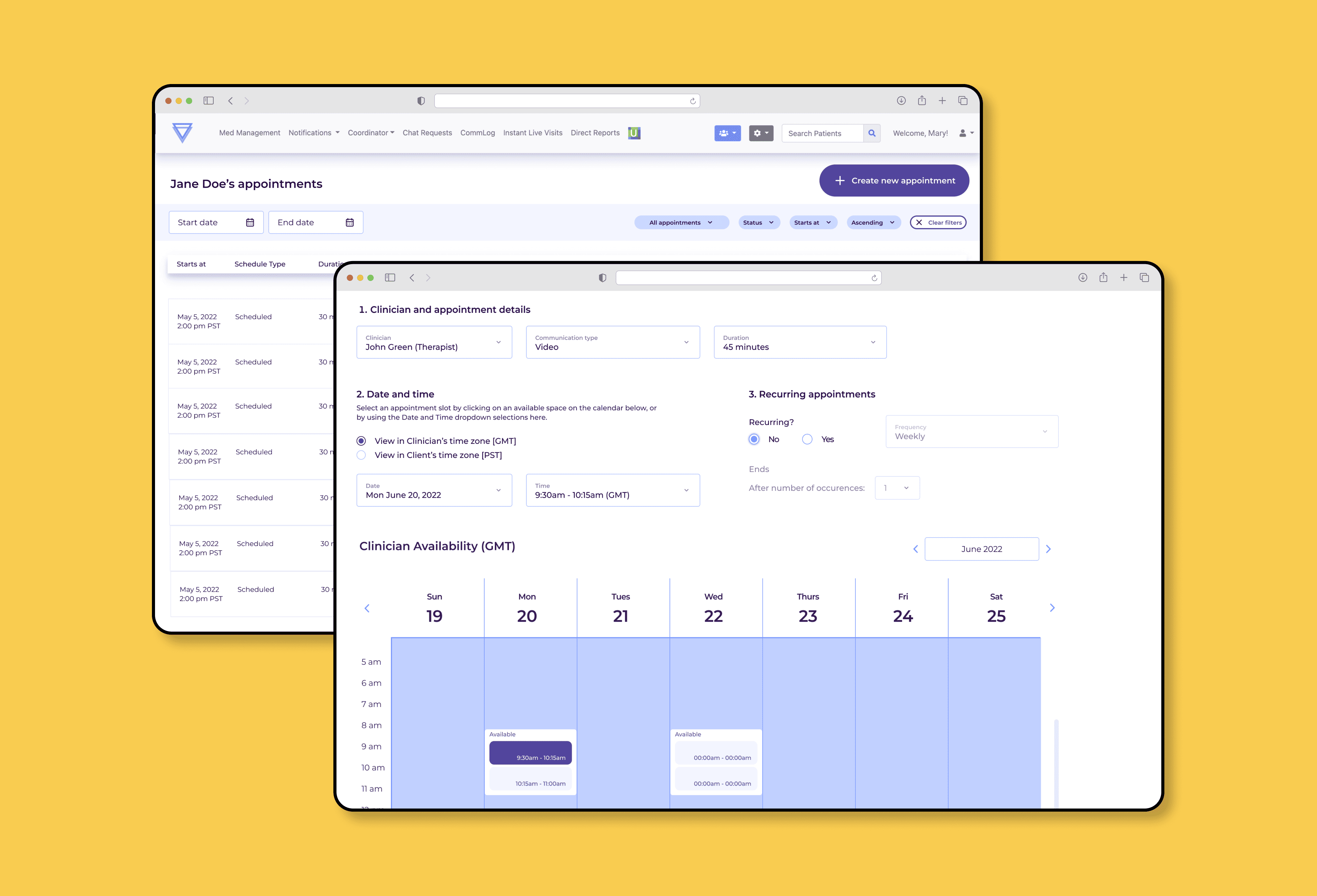 Improving Scheduling Clarity for Providers