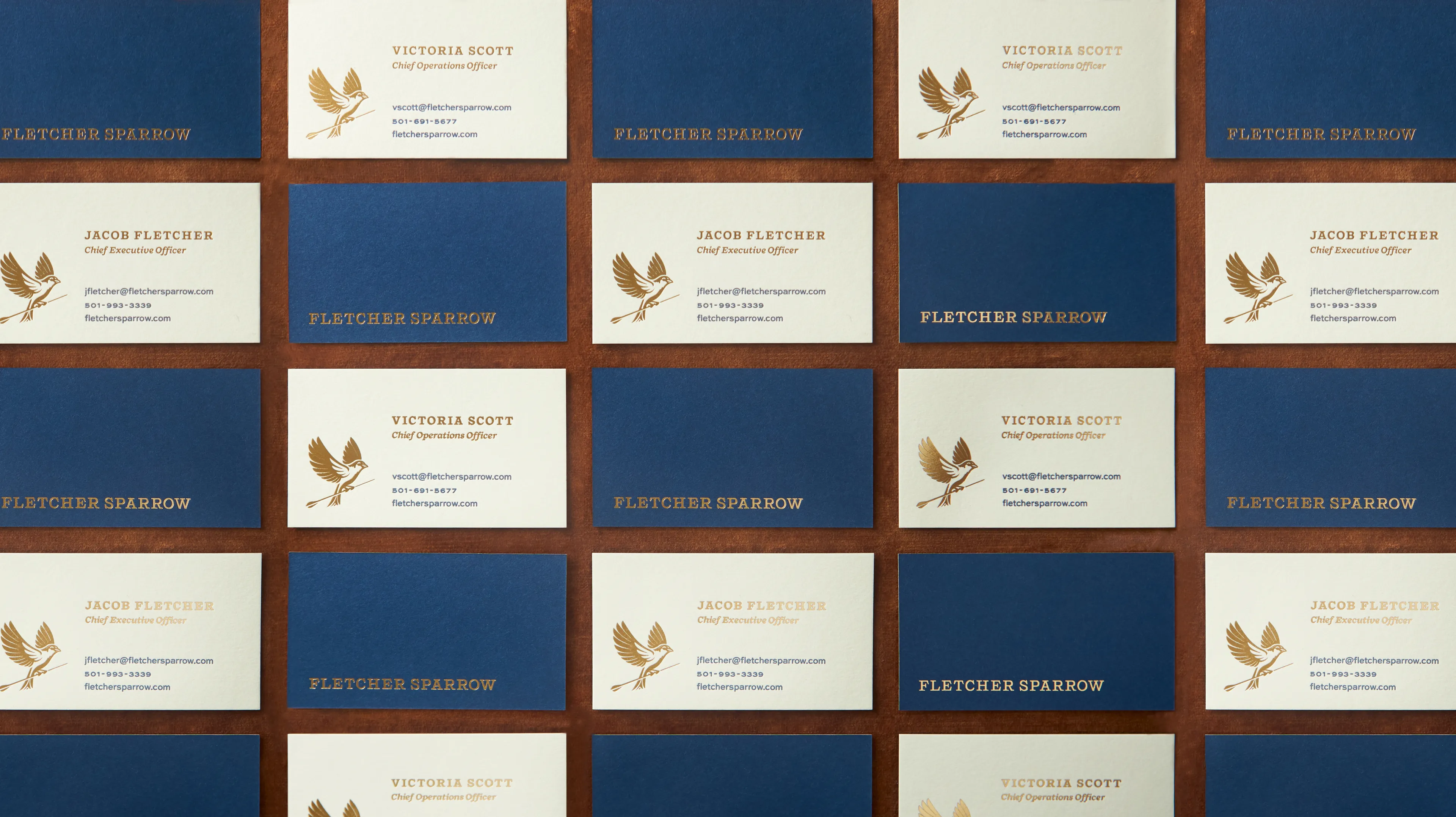 Fletcher Sparrow Capital Management Hedge Fund, Premium Business Collateral, Business Card and Stationery Design.