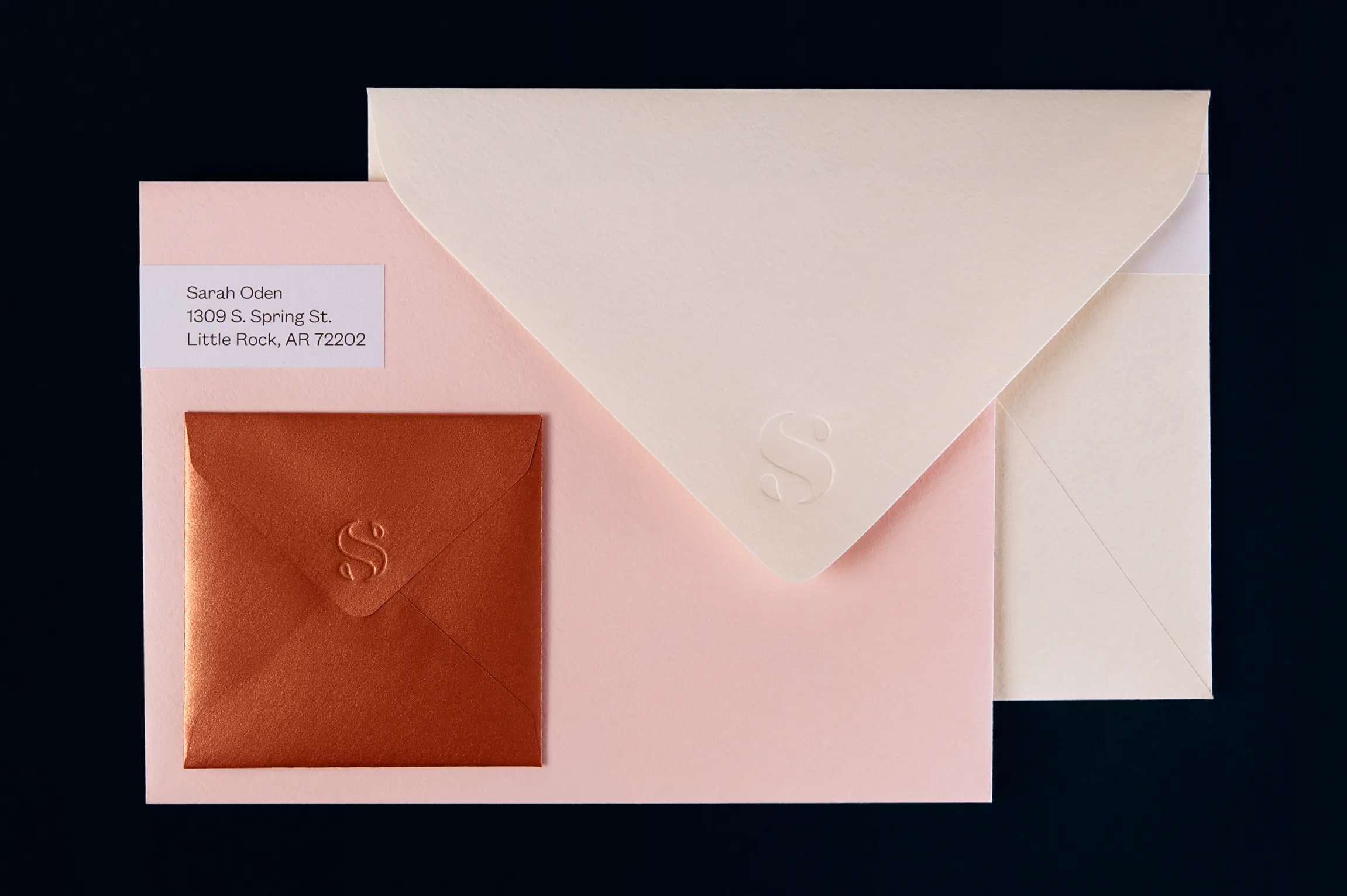 Branded envelope and stationery print design by Unbound Collective