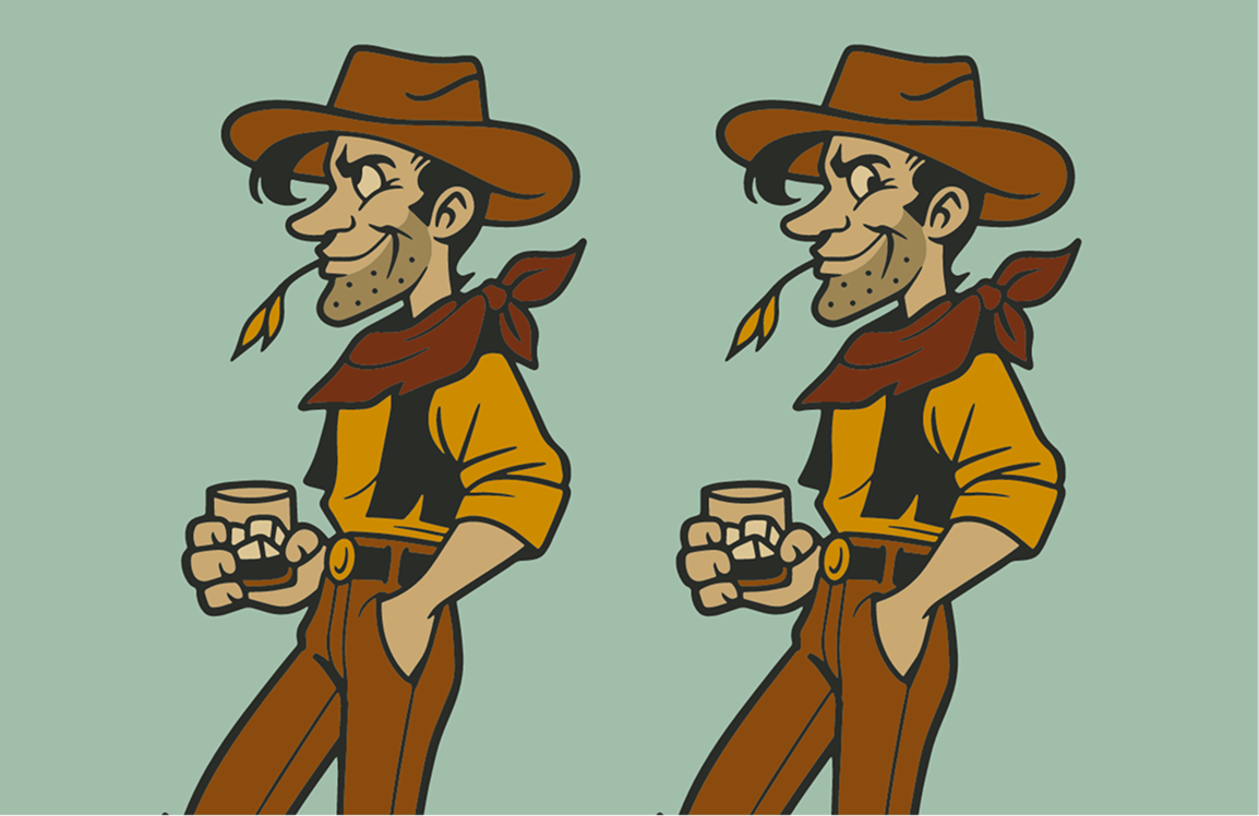 Poco's Beer, Wine, and Spirits Logo and Cowboy Mascot illustration for Liquor Store Branding Made by Unbound Brand Consultants