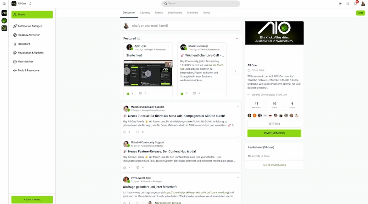 all one io Memb﻿ership