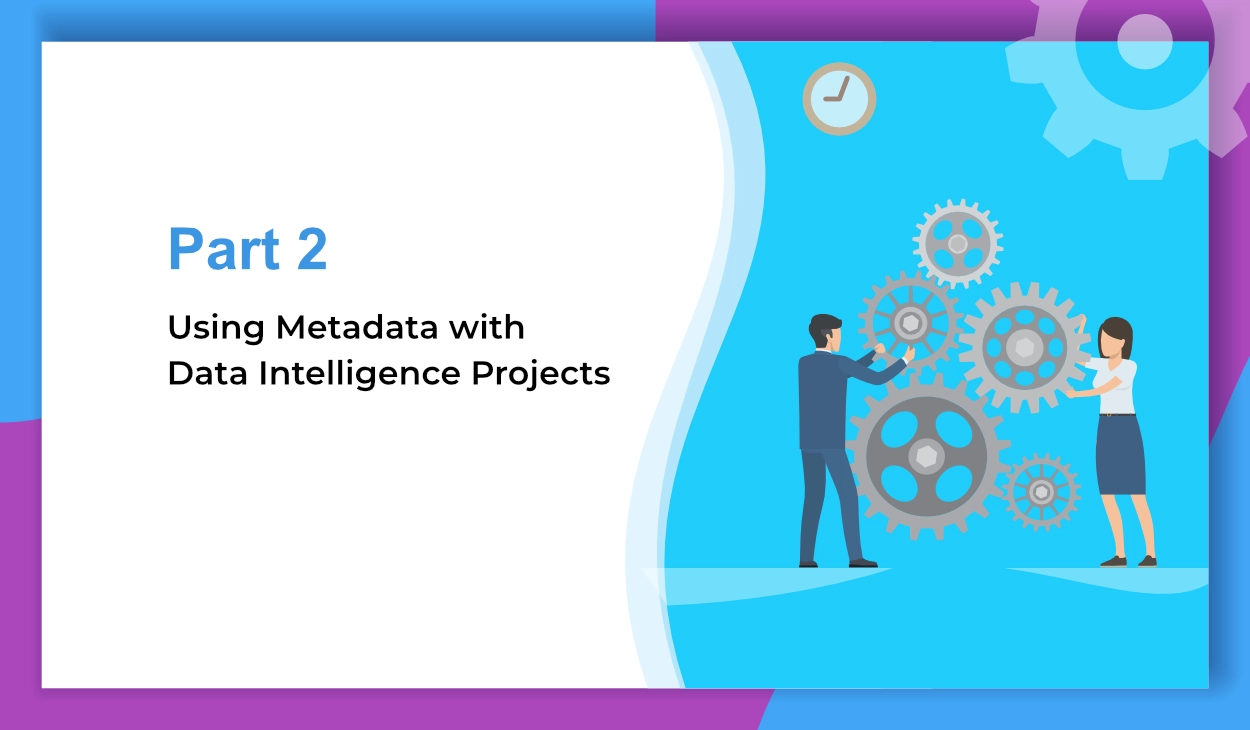 Infographic showing metadata discovery project.